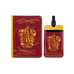 Cinereplicas Bolsos Y Complementos Harry Potter^Etiqueta y Funda De Pasaporte Gryffindor