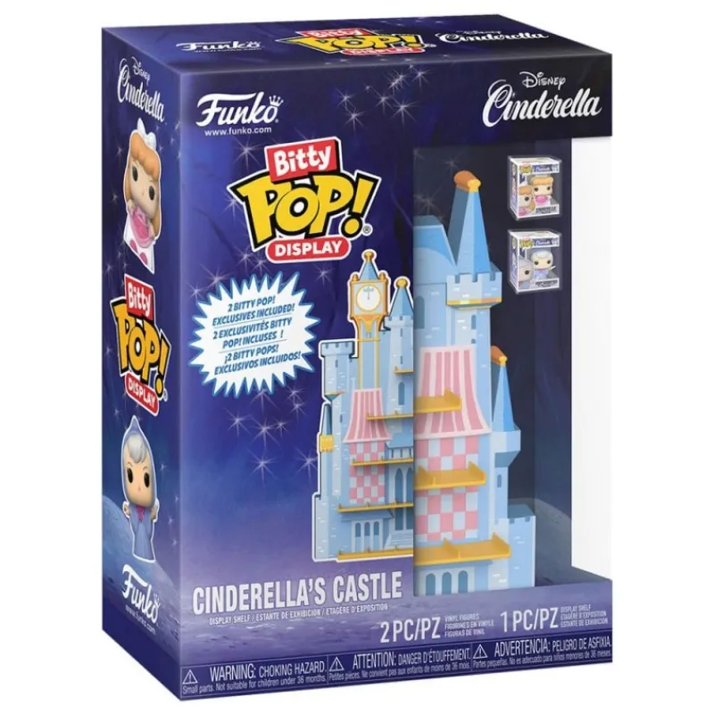 Funko Películas Y Personajes De Disney ·Cenicienta|Funko Pop Disney^Expositor Disney Bitty POP! con Figuras de Cinderella