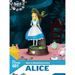 Beast Kingdom Películas Y Personajes De Disney ·Alicia Y Cheshire|Figuras Disney De Colección ^Figura Alicia 10 cm Alicia en el País de las Maravillas