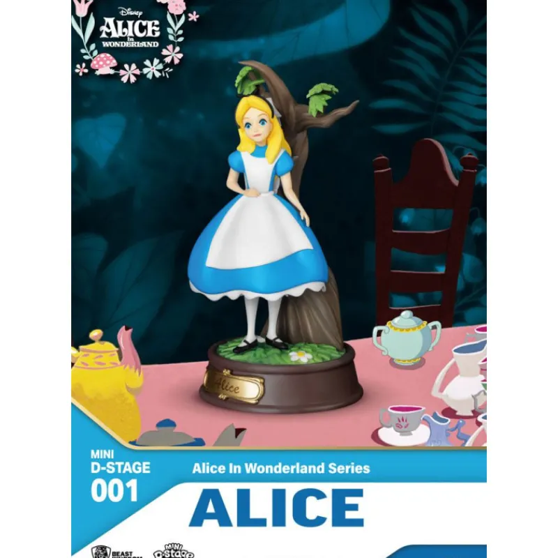 Beast Kingdom Películas Y Personajes De Disney ·Alicia Y Cheshire|Figuras Disney De Colección ^Figura Alicia 10 cm Alicia en el País de las Maravillas