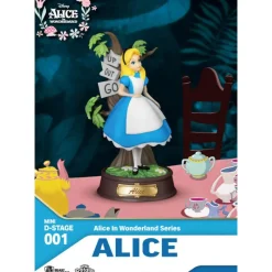 Beast Kingdom Películas Y Personajes De Disney ·Alicia Y Cheshire|Figuras Disney De Colección ^Figura Alicia 10 cm Alicia en el País de las Maravillas