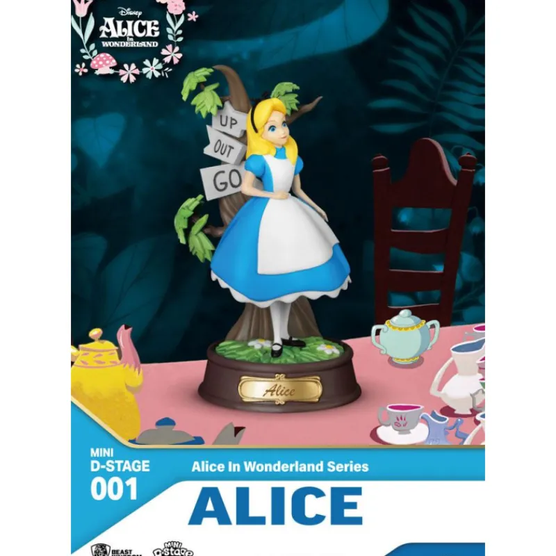 Beast Kingdom Películas Y Personajes De Disney ·Alicia Y Cheshire|Figuras Disney De Colección ^Figura Alicia 10 cm Alicia en el País de las Maravillas