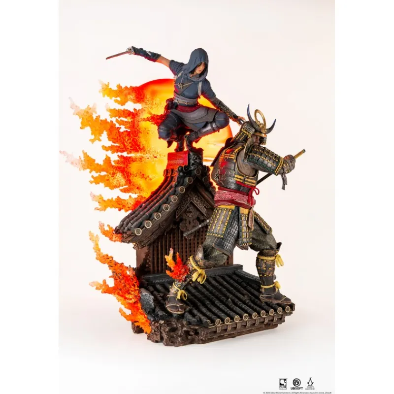 Pure arts Regalos Assassin'S Creed|Regalos Y Coleccionismo Para Gamers - Cosas De Videojuegos Míticos^Figura Animus 1:4 Naoe & Yasuke Assassins Creed Shadows