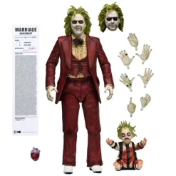 Neca Beetlejuice^Figura articulada Beetlejuice 18 cm Tuxedo Rojo