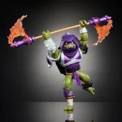 Mattel Las Tortugas Ninja^Figura Articulada Donatello MOTU x TMNT de 14 cm