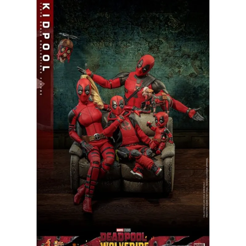 Hot Toys Superhéroes Marvel|Coleccionismo Marvel^Figura articulada Kidpool 22 cm de Deadpool y Wolverine