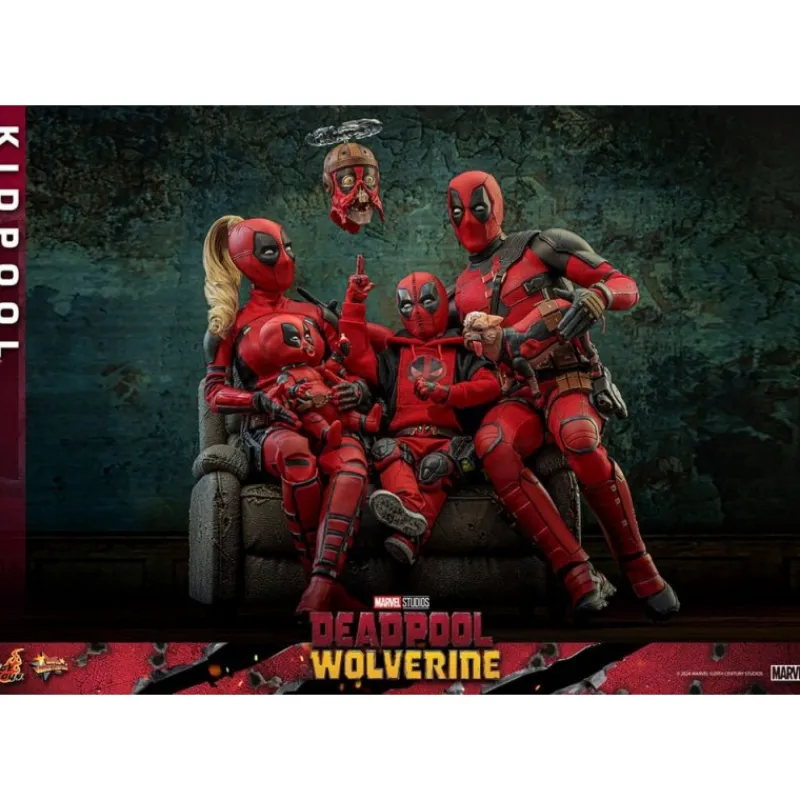 Hot Toys Superhéroes Marvel|Coleccionismo Marvel^Figura articulada Kidpool 22 cm de Deadpool y Wolverine