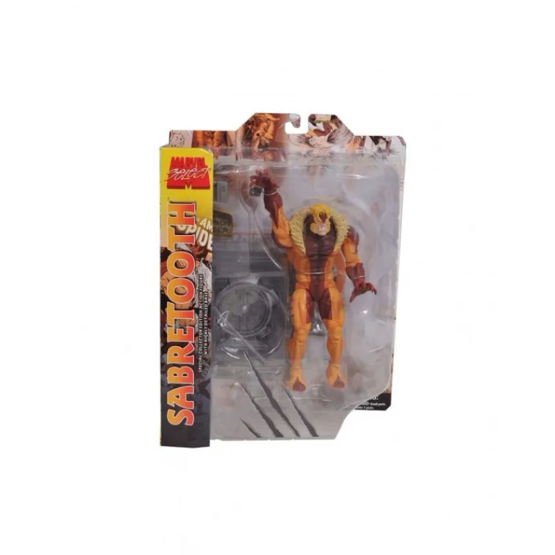 Diamond Select Cosas De Villanos Marvel|Superhéroes Marvel^Figura articulada Marvel Select Sabretooth 18 cm