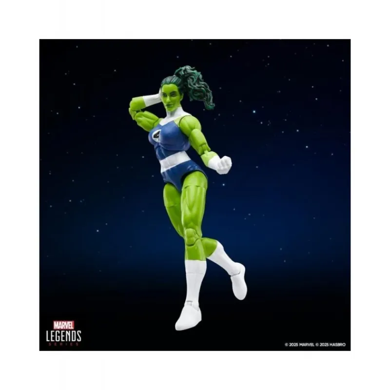 Hasbro Superhéroes Marvel|Coleccionismo Marvel^Figura articulada She-Hulk Marvel Legends Series Retro