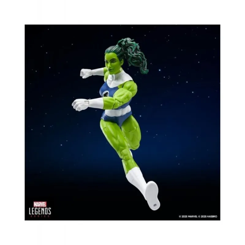 Hasbro Superhéroes Marvel|Coleccionismo Marvel^Figura articulada She-Hulk Marvel Legends Series Retro
