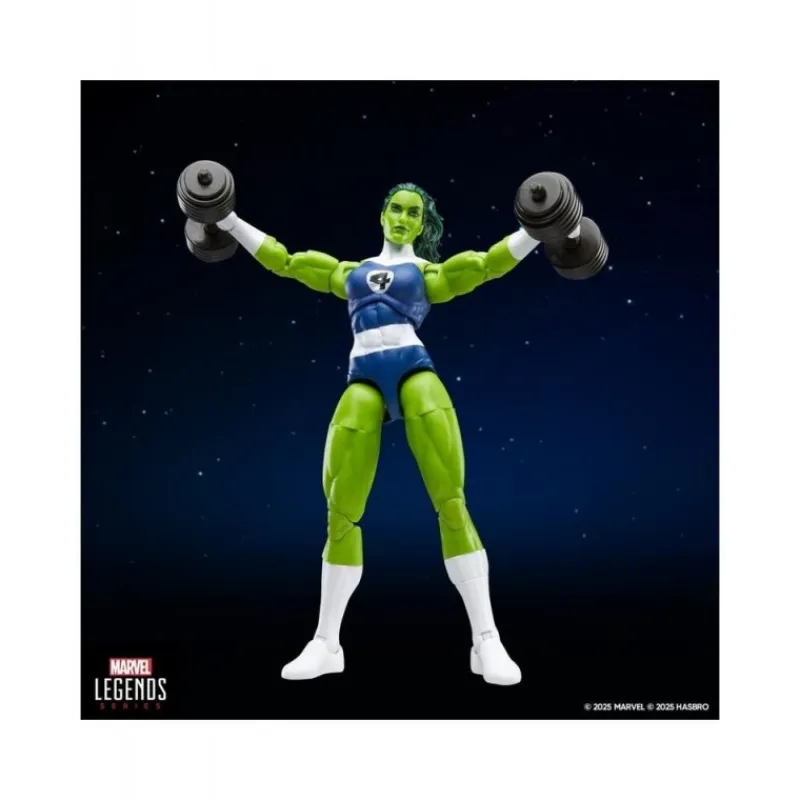 Hasbro Superhéroes Marvel|Coleccionismo Marvel^Figura articulada She-Hulk Marvel Legends Series Retro