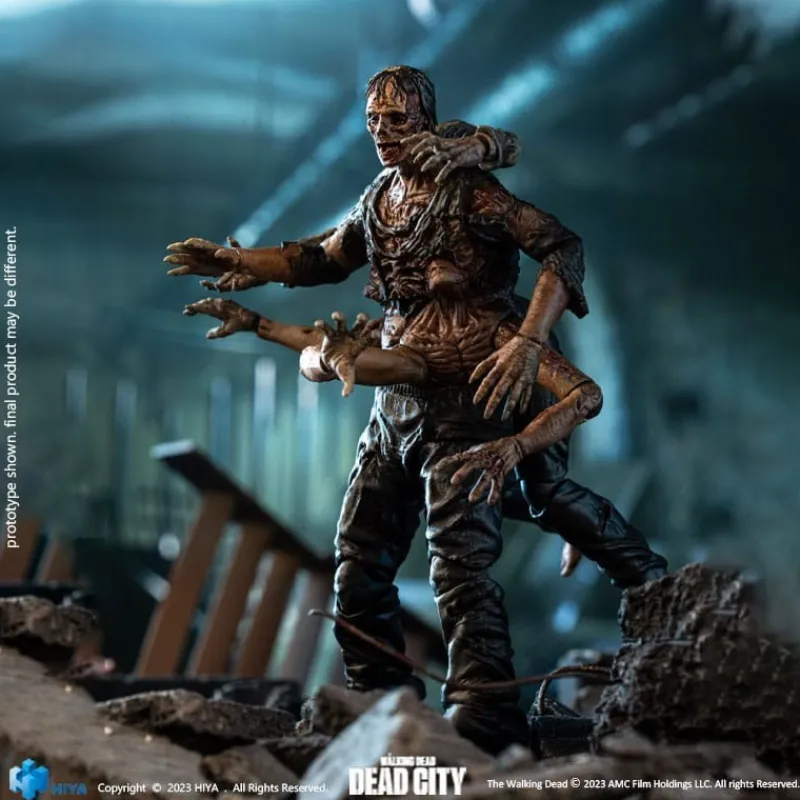 Hiya Toys Regalos De Otras Series^Figura articulada Walking Dead Exquisite Mini Dead City Walker King 11 cm