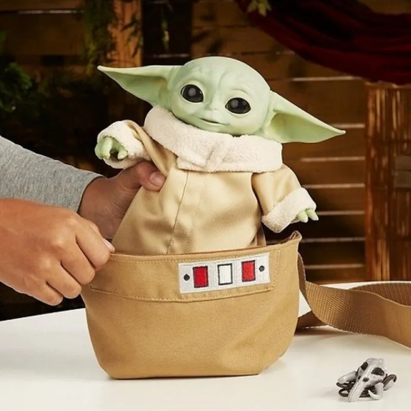 Hasbro The Mandalorian|Regalos Star Wars Por Personaje ^Figura Baby Yoda Grogu Animatrónico con Bolsa