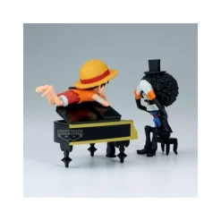 Banpresto Cosas De Luffy One Piece|Figuras One Piece^Figura Monkey D. Luffy & Brook One Piece 8 cm