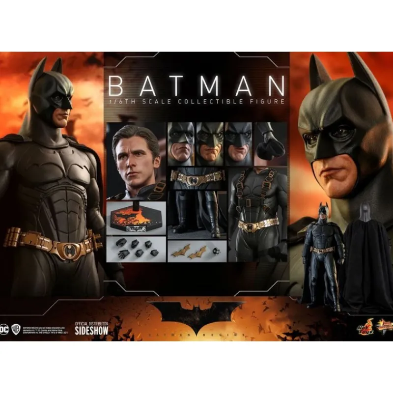 Hot Toys Regalos De Superhéroes Dc|Figuras Dc^Figura Batman Begins Movie Masterpiece 1/6 32 cm