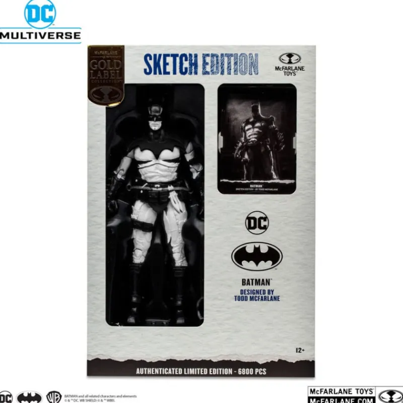 McFarlane Toys Figuras Dc^Figura Batman By Todd Mcfarlane Sketch Edition (Gold Label) 18 Cm Dc Multiverse