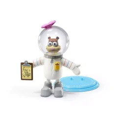 The Noble Collection Bob Esponja^Figura Bendyfigs Arenita Mejillas Bob Esponja