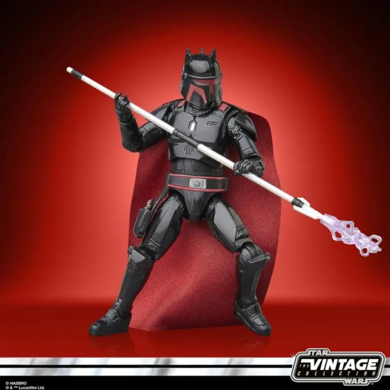 Hasbro The Mandalorian^Figura de acción Moff Gideon con armadura Dark Trooper, 9.5 cm