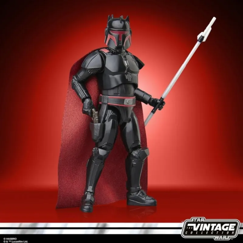 Hasbro The Mandalorian^Figura de acción Moff Gideon con armadura Dark Trooper, 9.5 cm