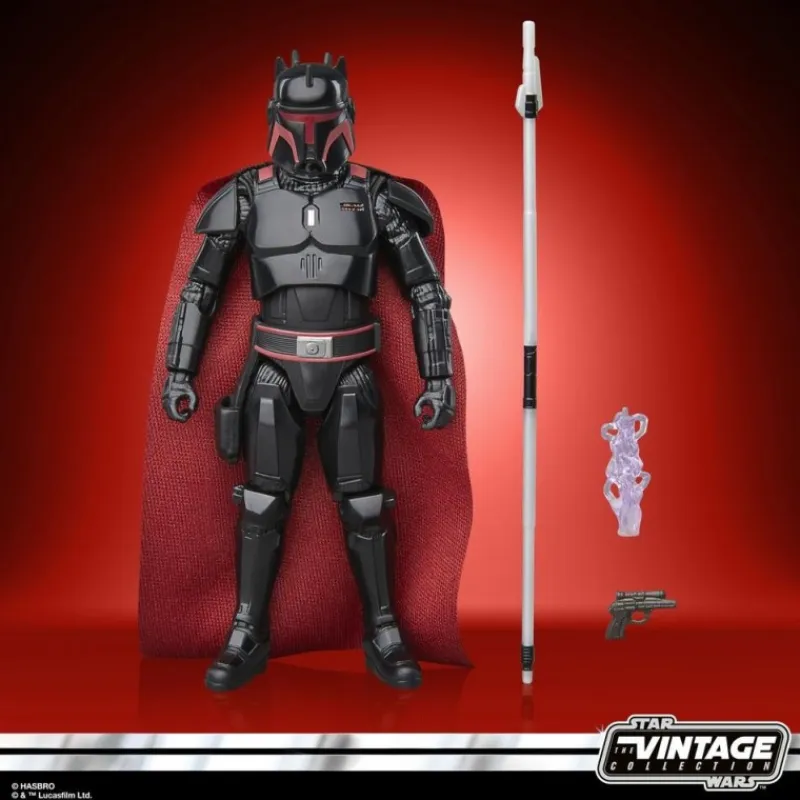 Hasbro The Mandalorian^Figura de acción Moff Gideon con armadura Dark Trooper, 9.5 cm