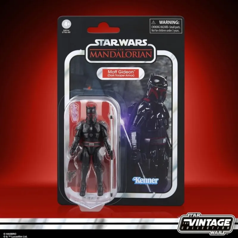 Hasbro The Mandalorian^Figura de acción Moff Gideon con armadura Dark Trooper, 9.5 cm