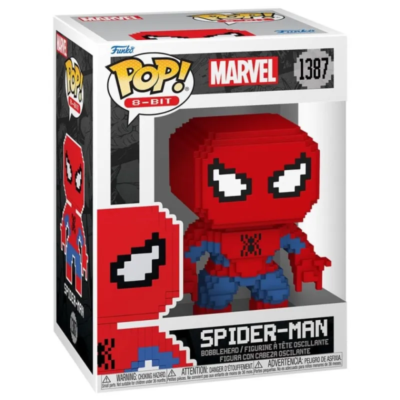 Discount Figura de Vinilo Spider-Man 8-Bit de Marvel 9 cm Superhéroes Marvel|Funko Marvel