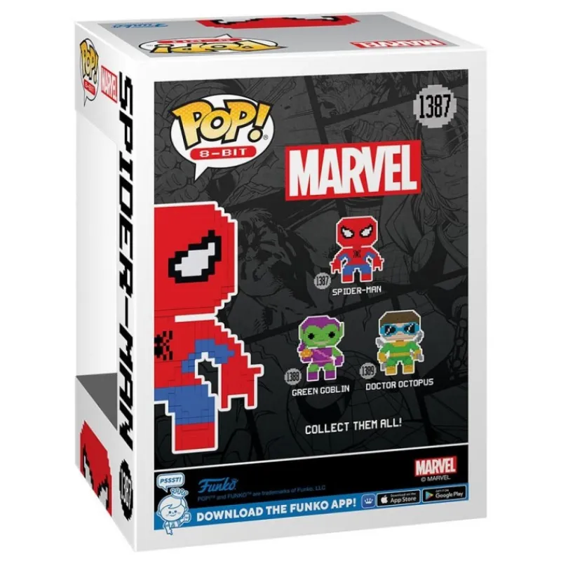 Discount Figura de Vinilo Spider-Man 8-Bit de Marvel 9 cm Superhéroes Marvel|Funko Marvel