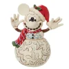 Enesco Figuras Disney De Colección ^Figura Decorativa Muñeco de Nieve Mickey Mouse (Disney)