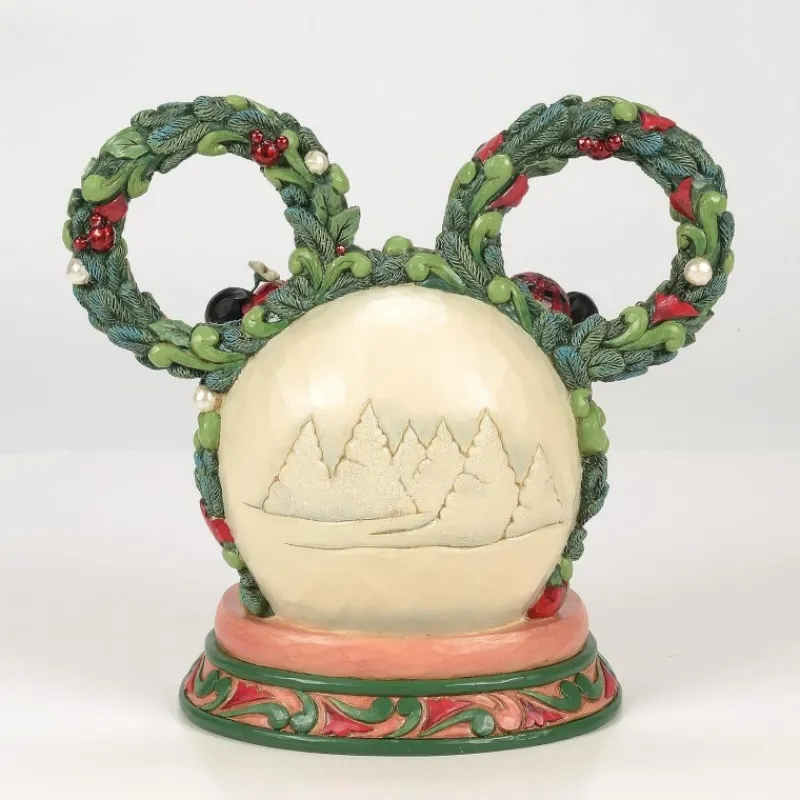 Enesco Películas Y Personajes De Disney ·Mickey & Minnie|Figuras Disney De Colección ^Figura Diorama Disney Mickey y Minnie Navideña