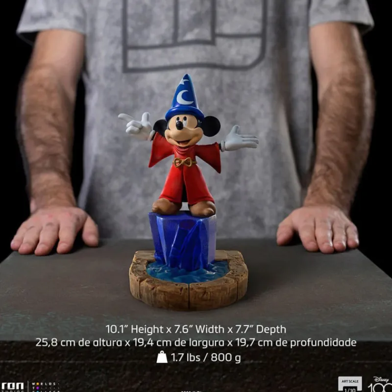Iron Studios Figuras Disney De Colección ^Figura Disney 1/10 Art Scale Mickey Fantasia Regular 25 Cm