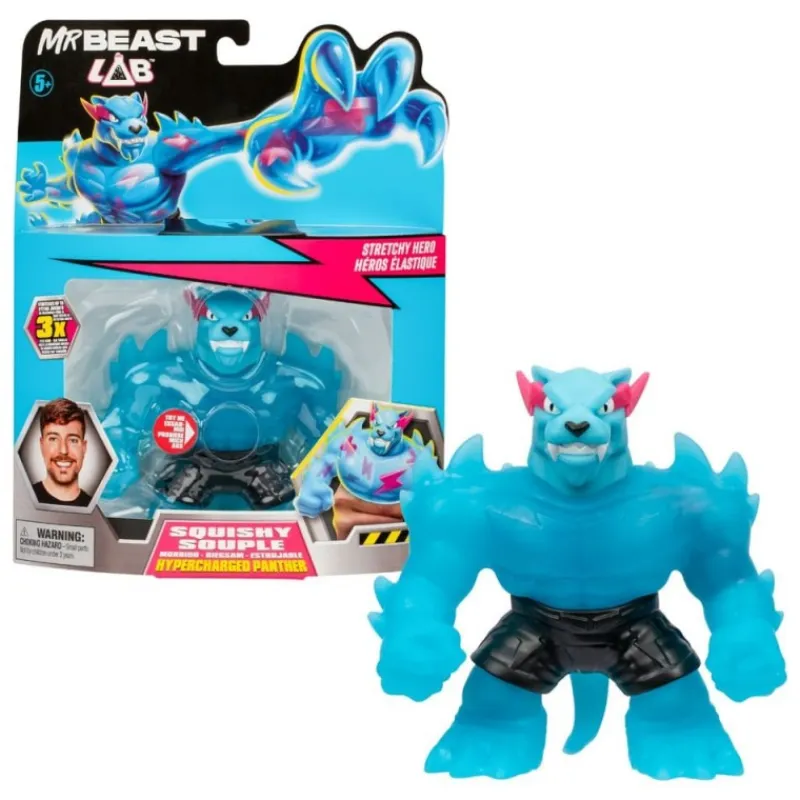 Sale Figura elástica Mr. Beast Lab Goo Jit Zu Panther 11 cm Juguetes, Figuras Y Más Regalos Para Peques