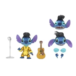 New Figura Elvis Stitch Traje Dorado de 18 cm Lilo & Stitch Películas Y Personajes De Disney ·Lilo Y Stitch|Figuras Disney De Colección