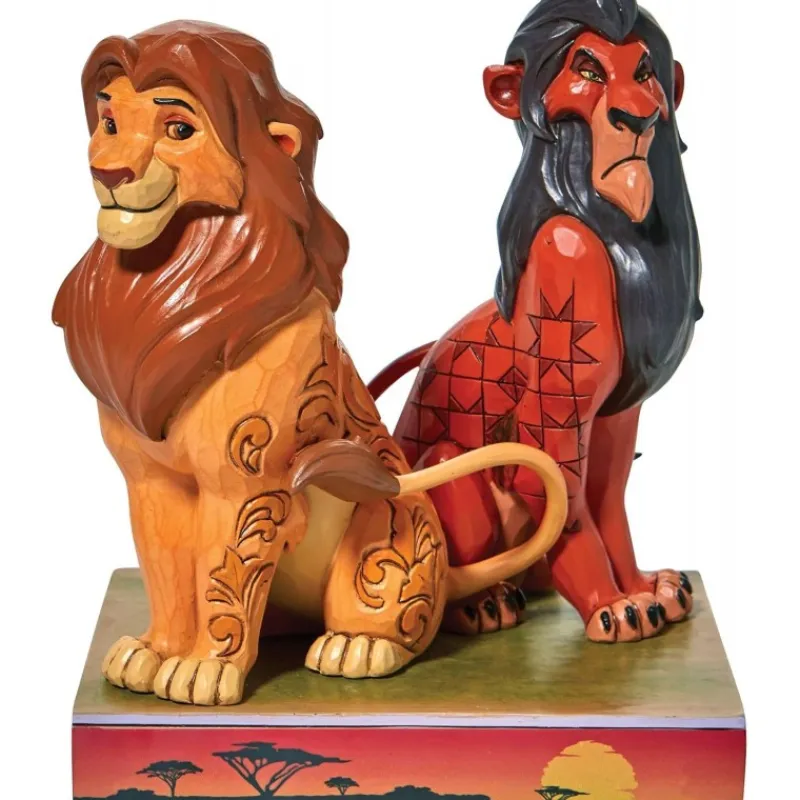Otros Fabricantes Películas Y Personajes De Disney ·El Rey León|Figuras Disney De Colección ^Figura Enesco Disney El Rey León Simba y Scar 16.5 cm