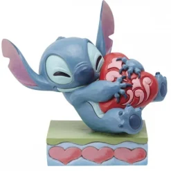 Outlet Figura Enesco Disney Stitch con Corazón Rojo 13 cm Películas Y Personajes De Disney ·Lilo Y Stitch|Figuras Disney De Colección