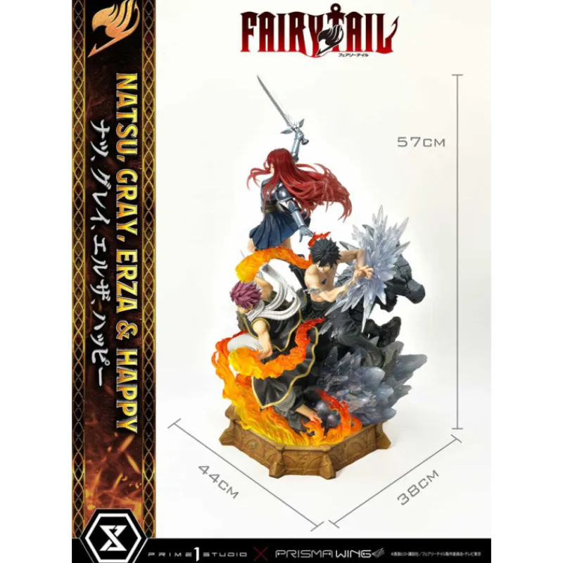 Clearance Figura Fairy Tail 1/6 Natsu, Gray, Erza, Happy Figuras