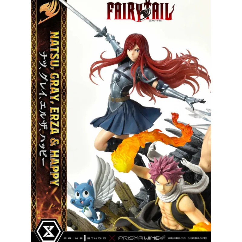 Clearance Figura Fairy Tail 1/6 Natsu, Gray, Erza, Happy Figuras
