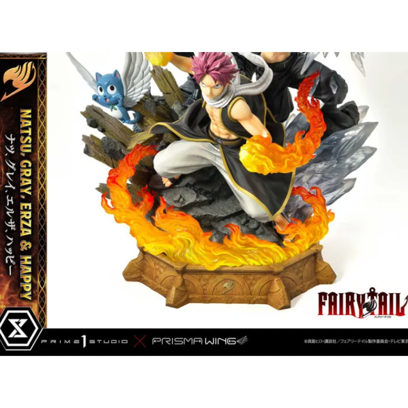 Clearance Figura Fairy Tail 1/6 Natsu, Gray, Erza, Happy Figuras