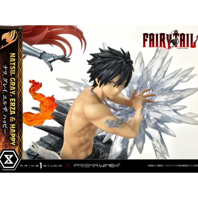 Clearance Figura Fairy Tail 1/6 Natsu, Gray, Erza, Happy Figuras