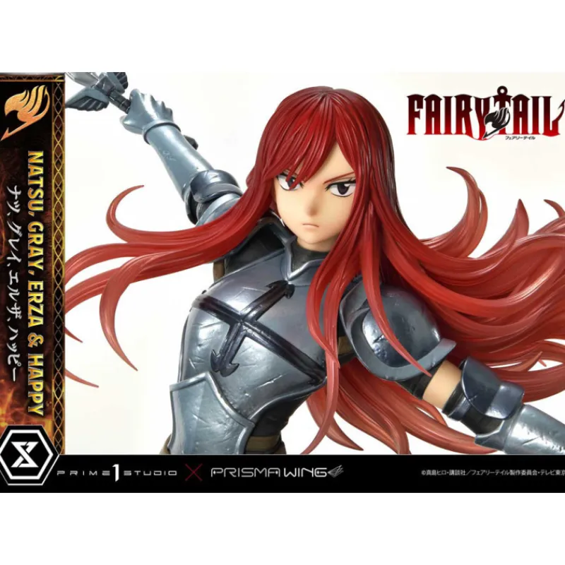 Clearance Figura Fairy Tail 1/6 Natsu, Gray, Erza, Happy Figuras