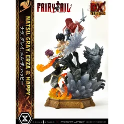 Clearance Figura Fairy Tail 1/6 Natsu, Gray, Erza, Happy Figuras