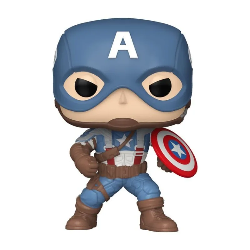 Funko Superhéroes Marvel|Funko Marvel^Figura POP! Marvel Captain America 9 cm