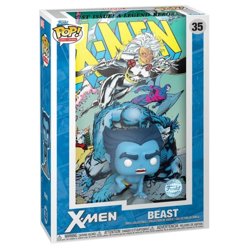 Funko Superhéroes Marvel|Funko Marvel^Figura POP! Marvel X-Men Beast Comic Cover 9 cm