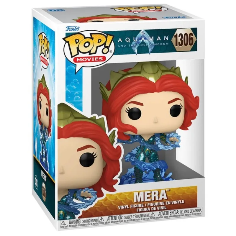 Funko Regalos De Superhéroes Dc|Figuras Dc^Figura POP! Mera Aquaman y el Reino Perdido 9 cm