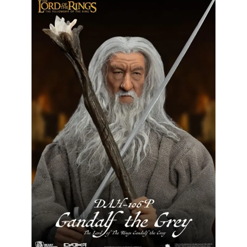 Beast Kingdom Figuras El Señor De Los Anillos ^Figura Gandalf el Gris 21 cm Dynamic 8ction Heroes
