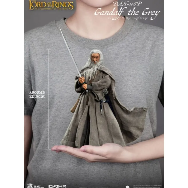 Beast Kingdom Figuras El Señor De Los Anillos ^Figura Gandalf el Gris 21 cm Dynamic 8ction Heroes