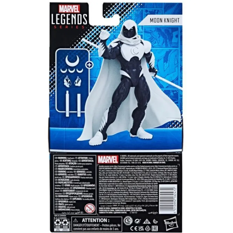 Hasbro Superhéroes Marvel|Coleccionismo Marvel^Figura Marvel Legends Moon Knight 15 cm