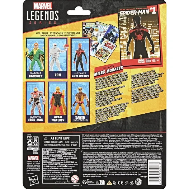 Hasbro Superhéroes Marvel|Coleccionismo Marvel^Figura Marvel Legends Miles Morales 15 cm