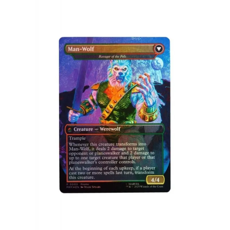 Figura Marvel Legends Man-Wolf con Carta Magic Coleccionismo Marvel