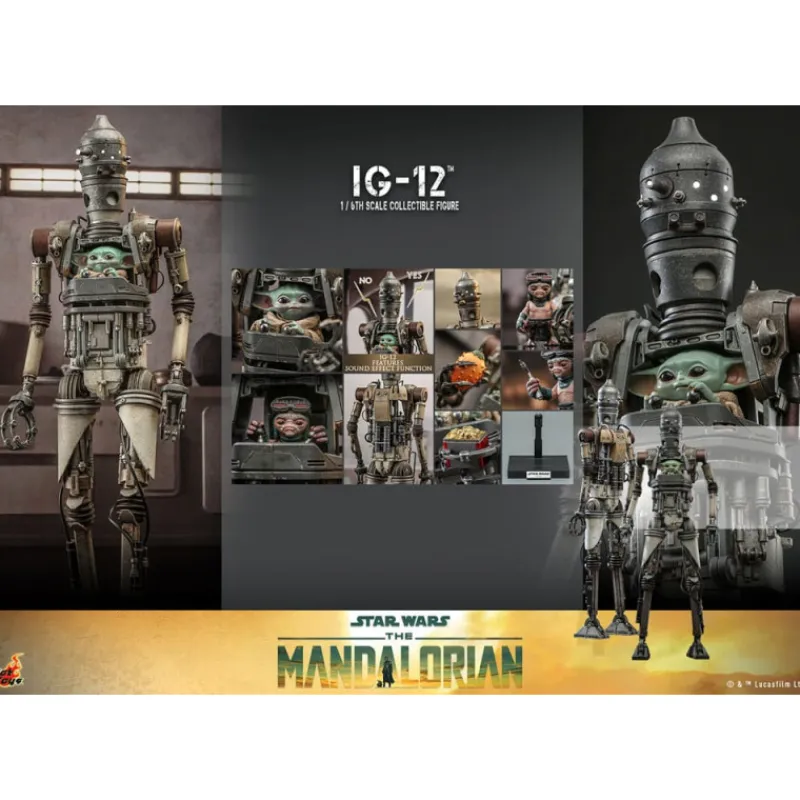 Hot Toys The Mandalorian|Regalos Star Wars Por Personaje ^Figura IG-12 Star Wars: The Mandalorian