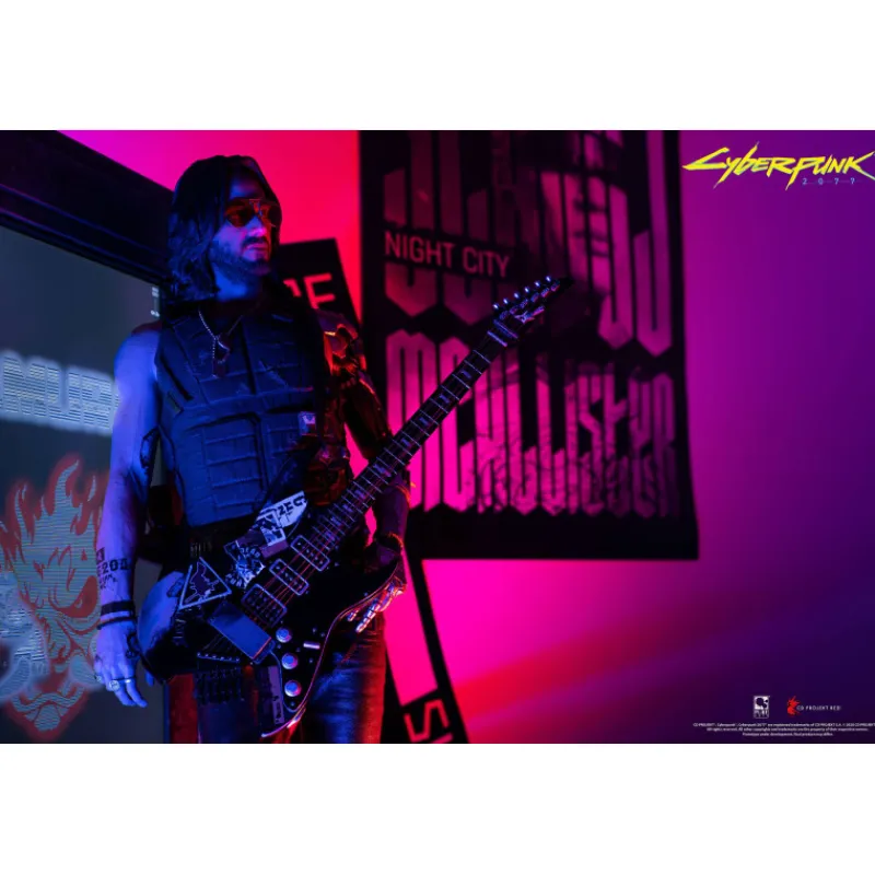 Figura Johnny Silverhand Cyberpunk 2077 1/4 Deluxe Edition Regalos Y Coleccionismo Para Gamers - Cosas De Videojuegos Míticos